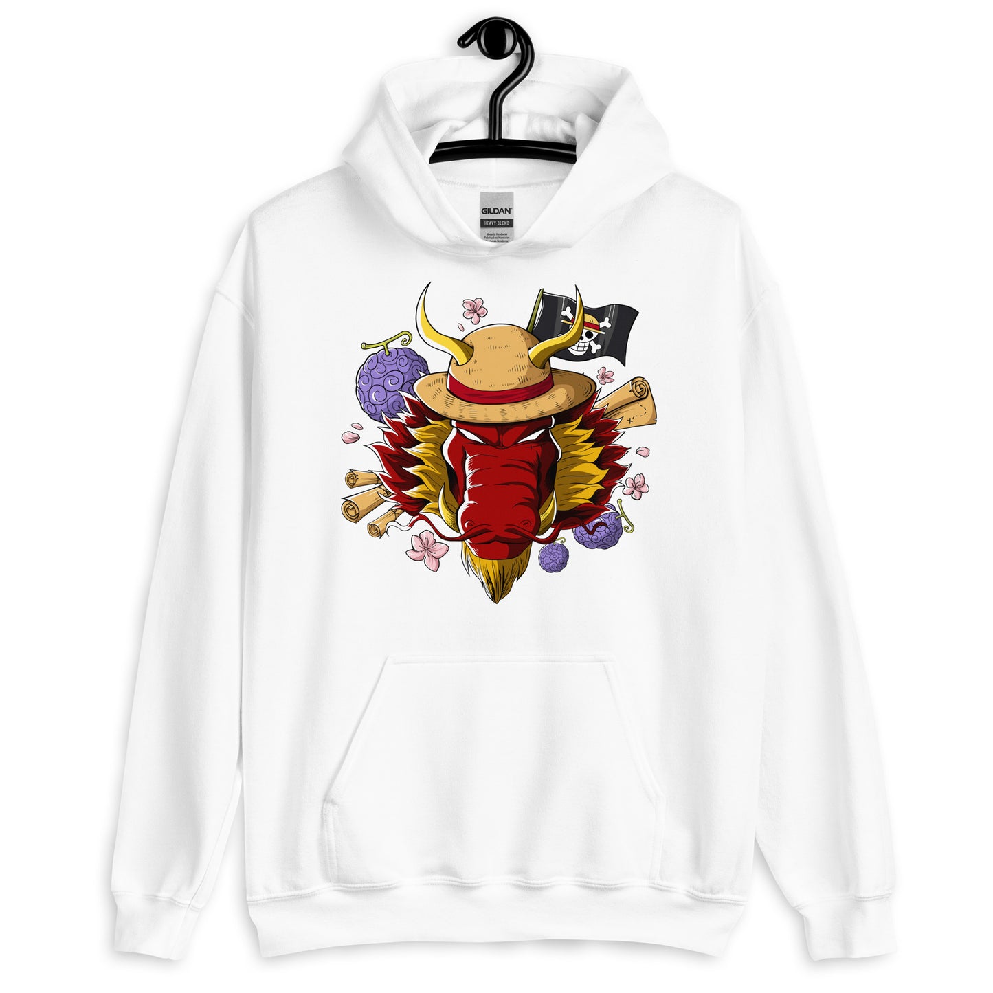 Red Luffy Dragon Hoodie