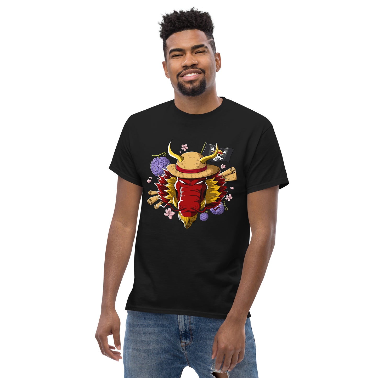 Red Luffy Dragon T-Shirt