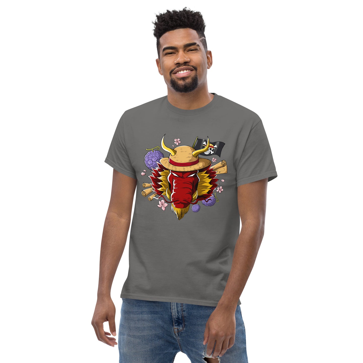 Red Luffy Dragon T-Shirt