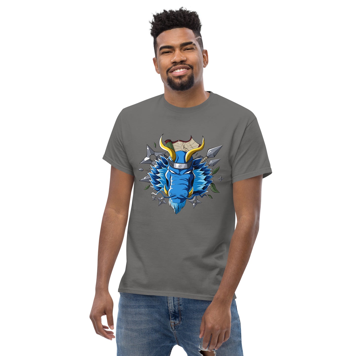 Blue Naruto Dragon T-Shirt