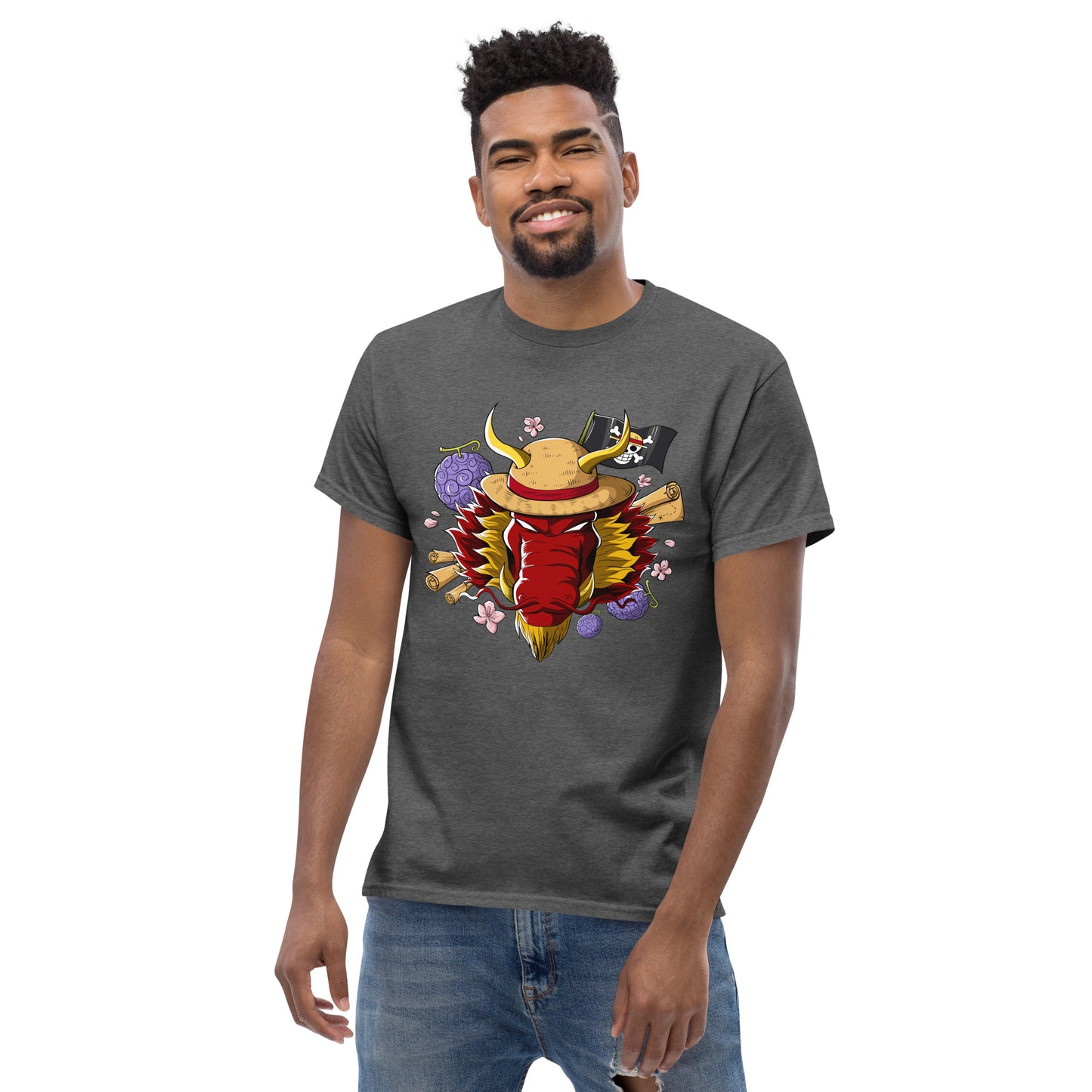 Red Luffy Dragon T-Shirt