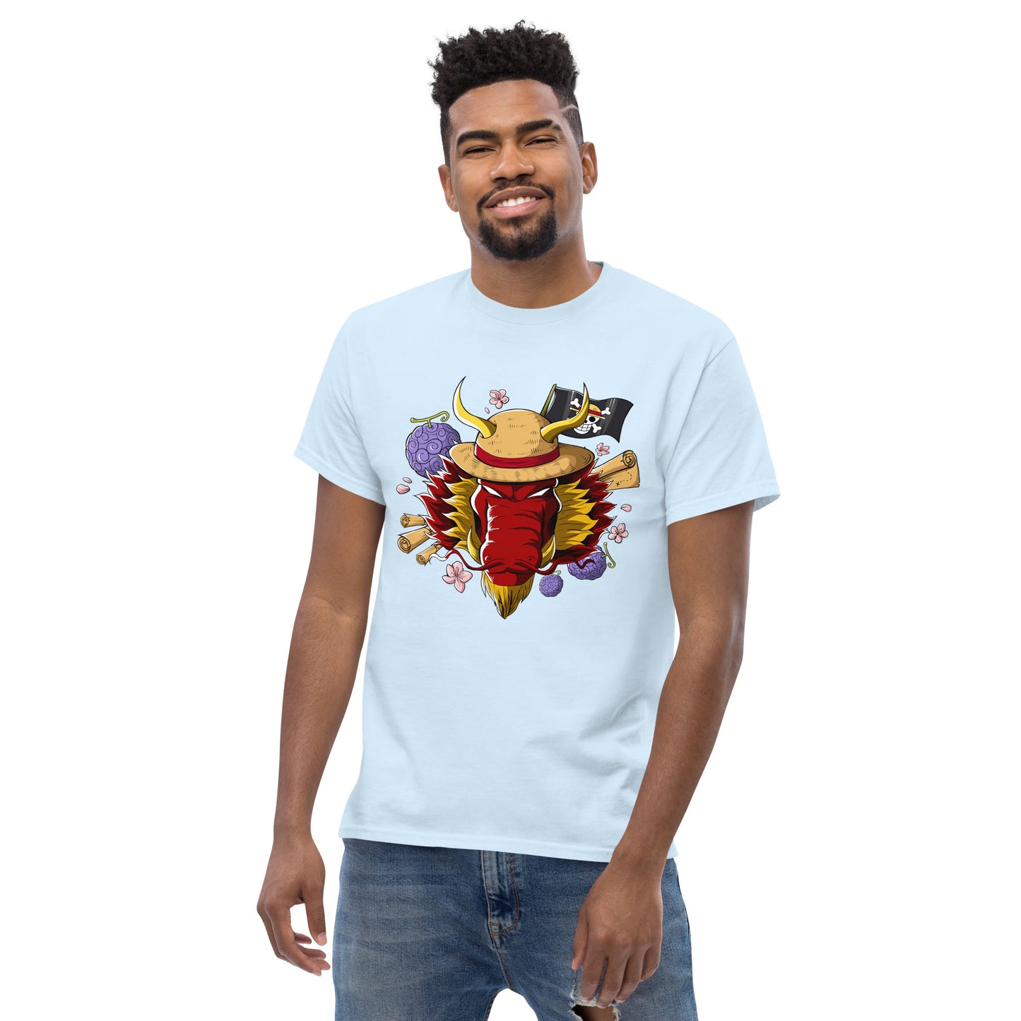 Red Luffy Dragon T-Shirt