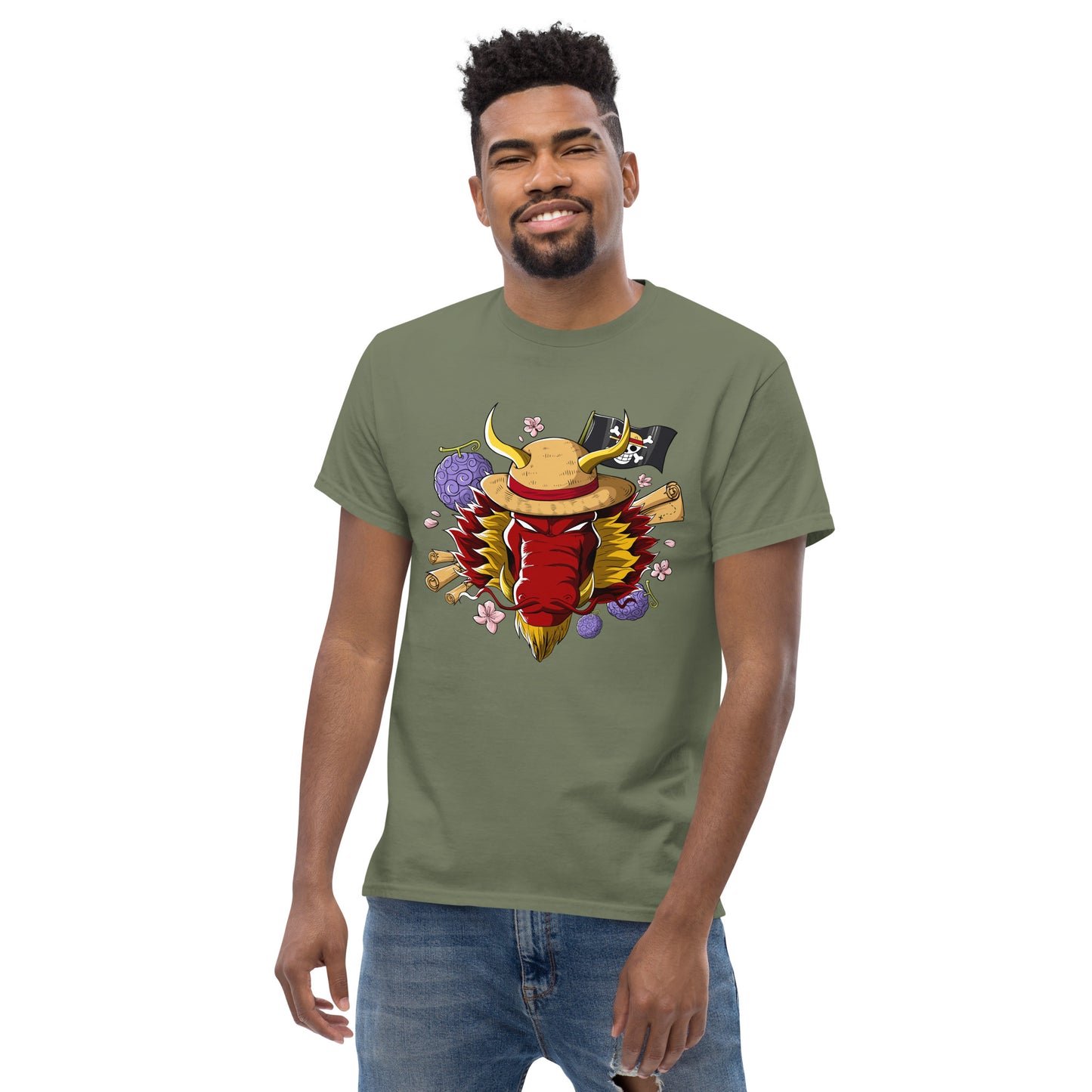 Red Luffy Dragon T-Shirt