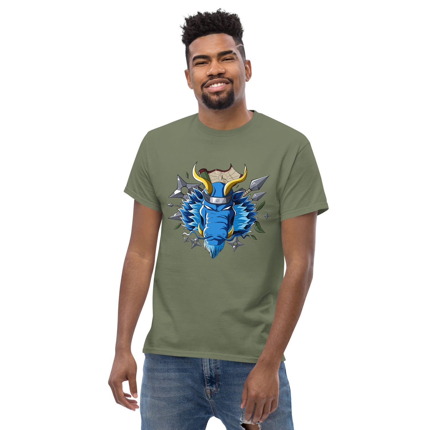 Blue Naruto Dragon T-Shirt