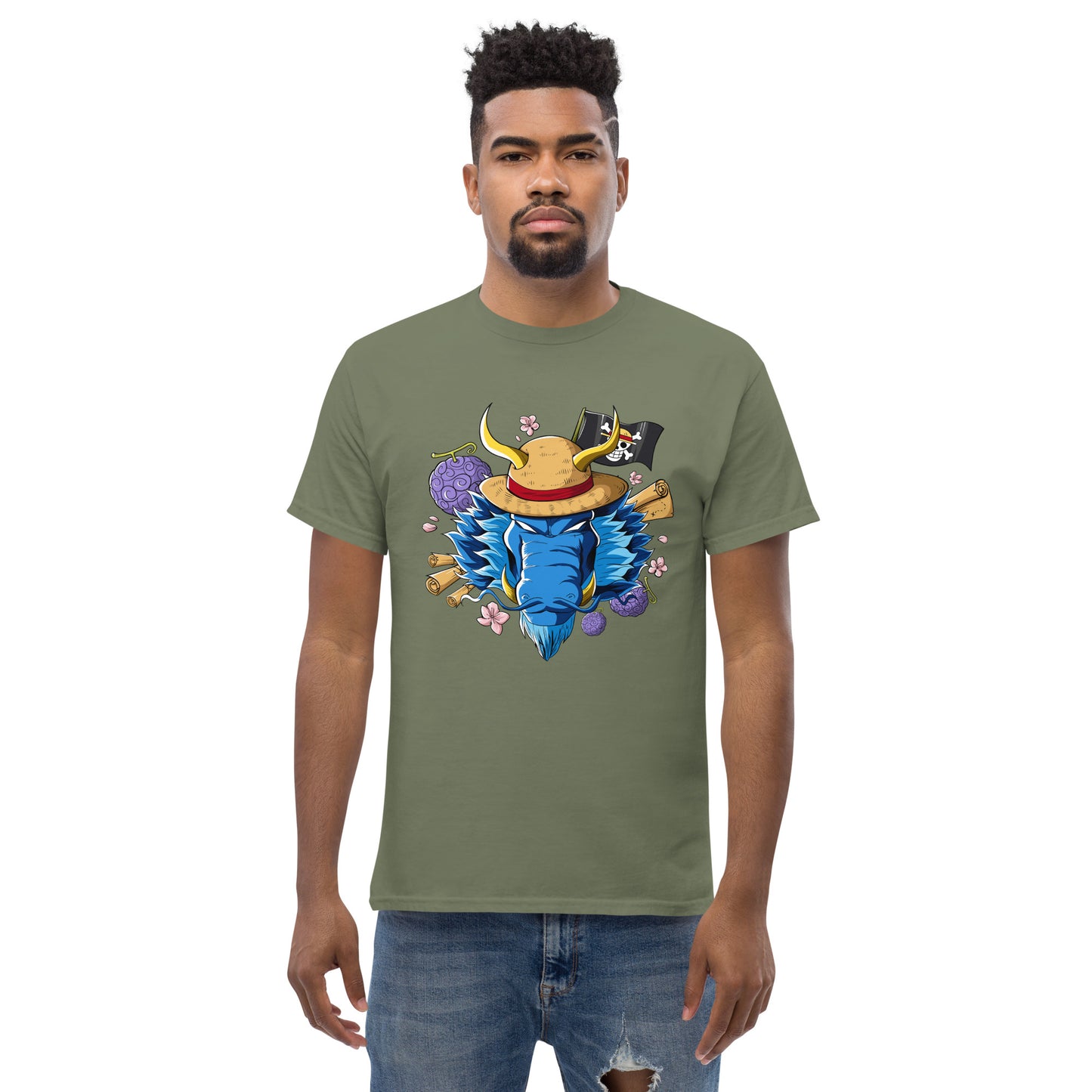 Blue Luffy Dragon T-Shirt