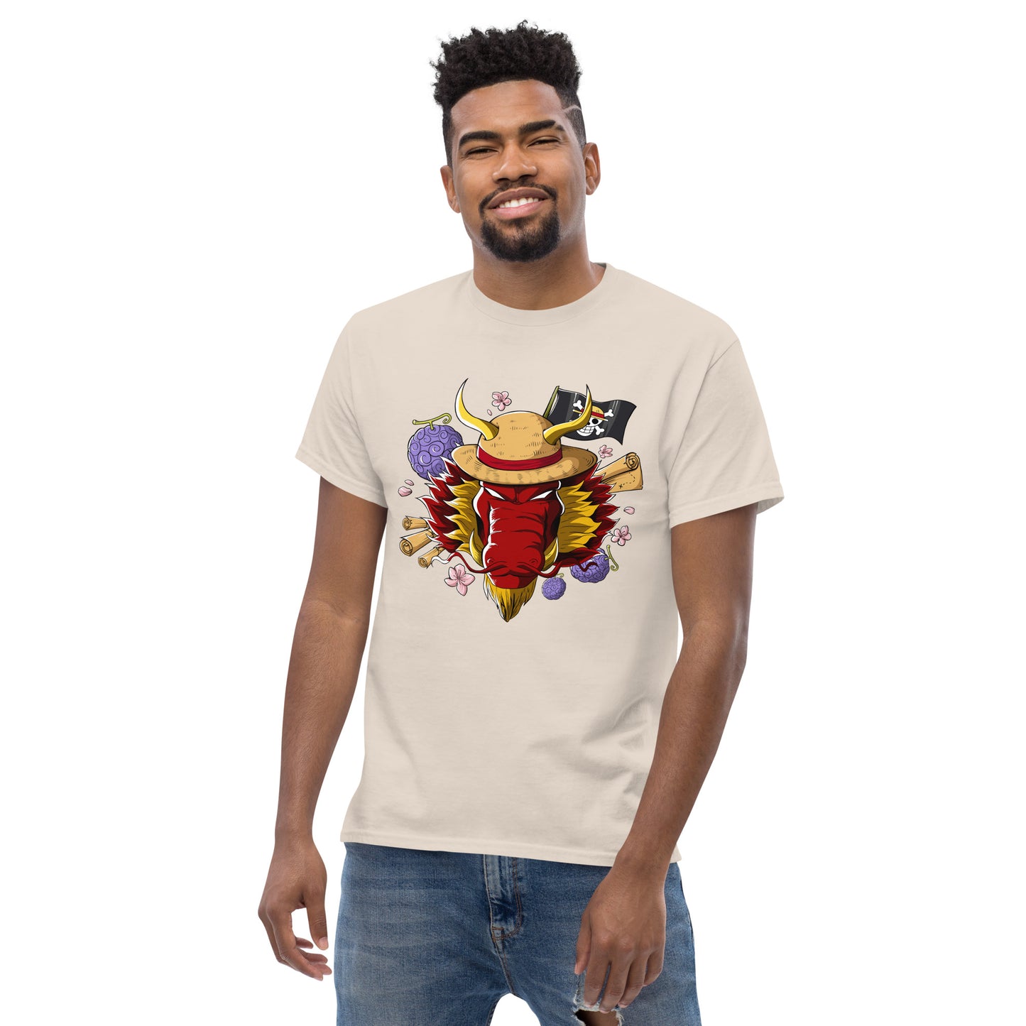 Red Luffy Dragon T-Shirt