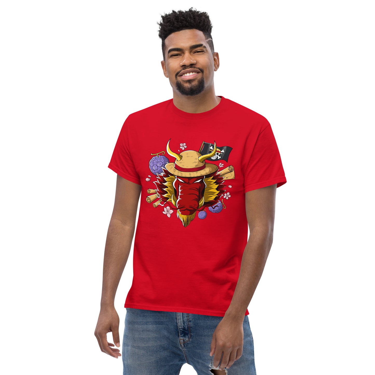 Red Luffy Dragon T-Shirt