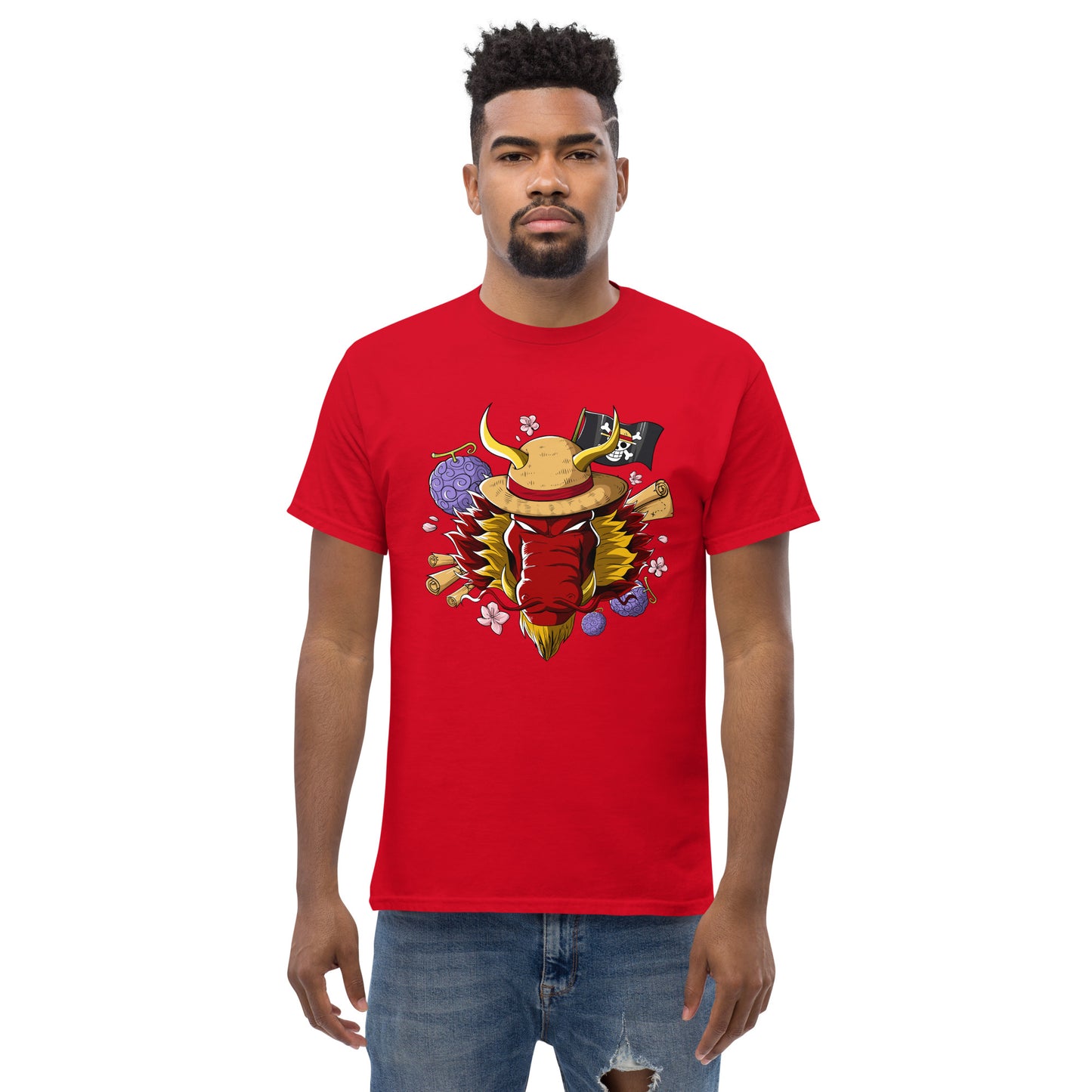 Red Luffy Dragon T-Shirt