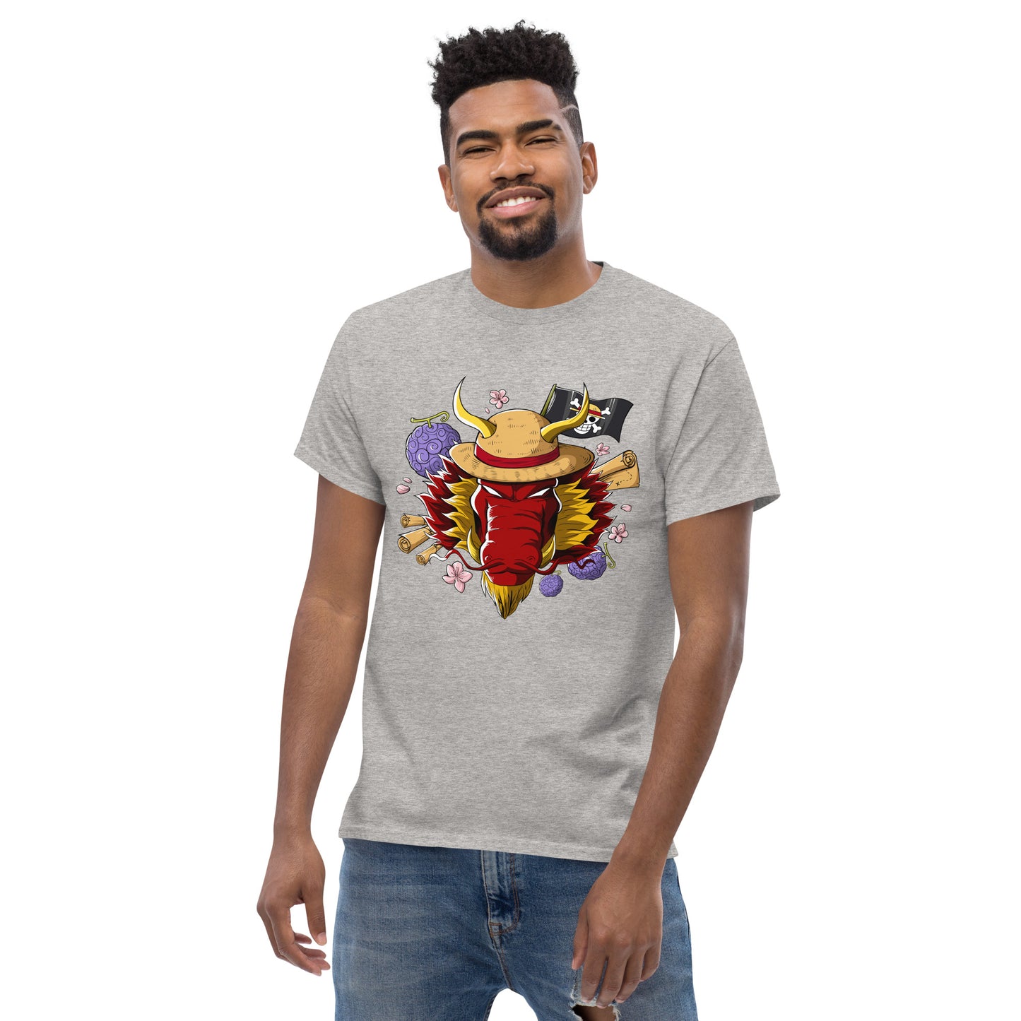 Red Luffy Dragon T-Shirt