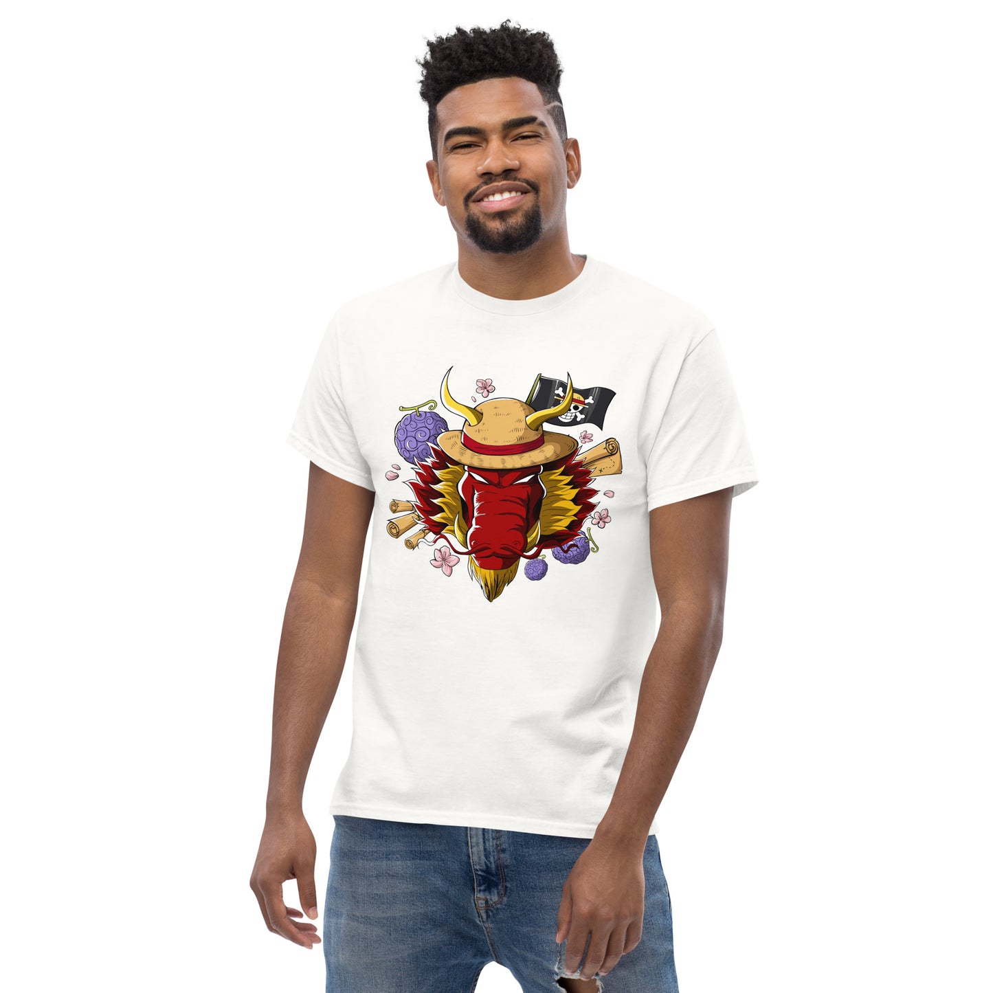 Red Luffy Dragon T-Shirt