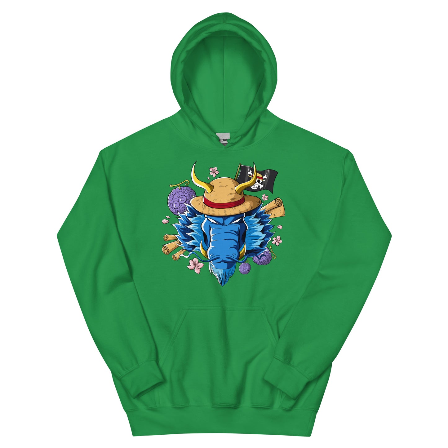 Blue Luffy Dragon Hoodie