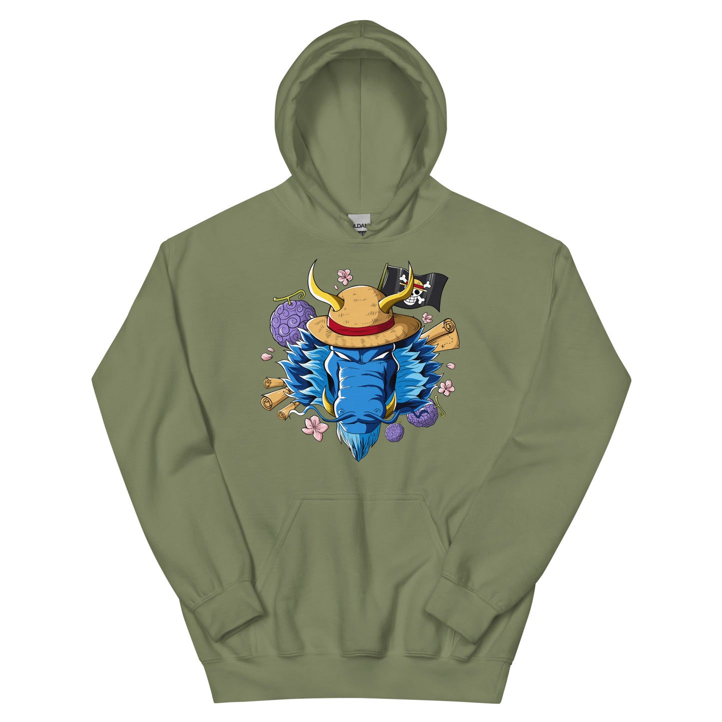 Blue Luffy Dragon Hoodie