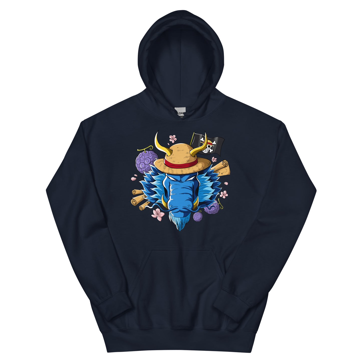 Blue Luffy Dragon Hoodie