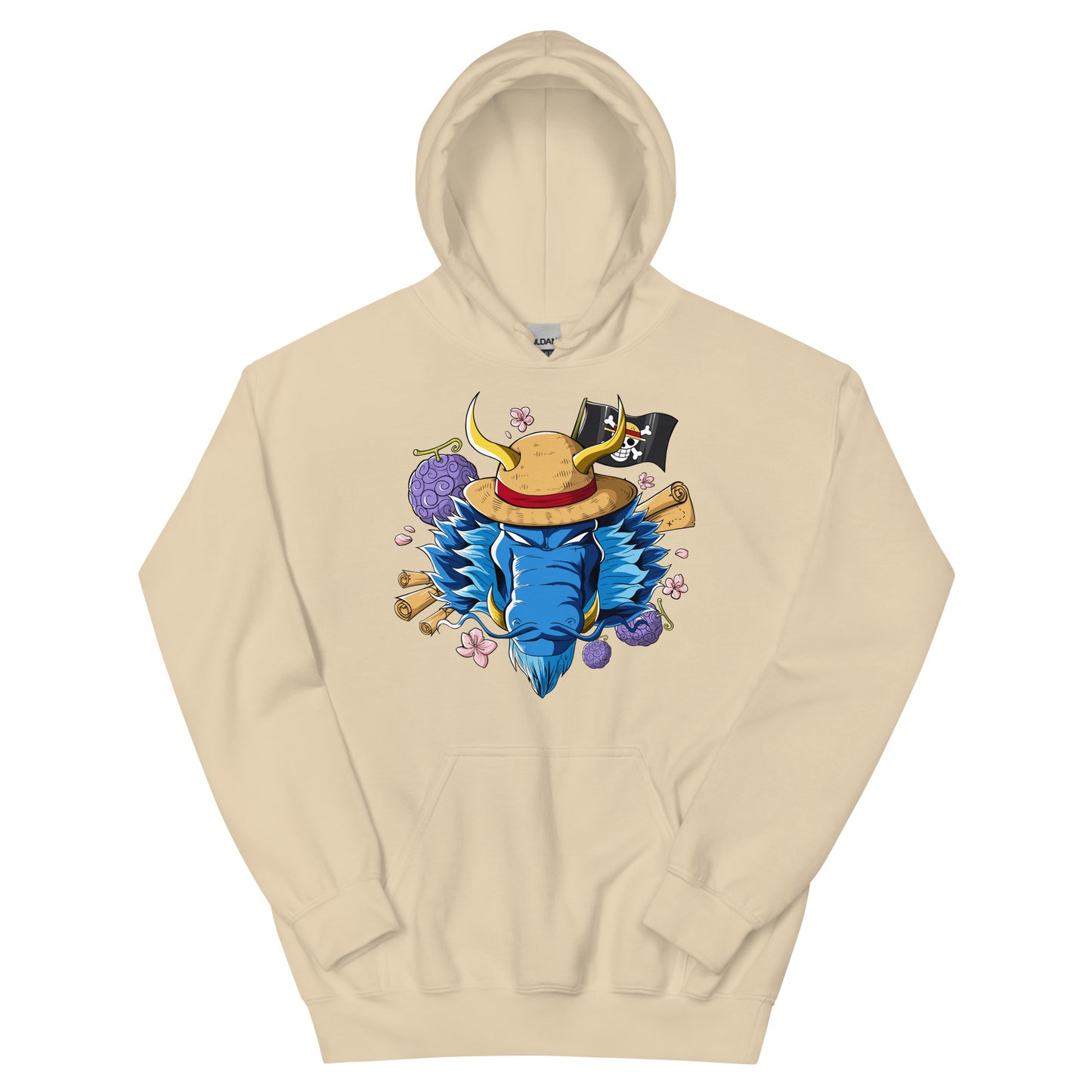 Blue Luffy Dragon Hoodie