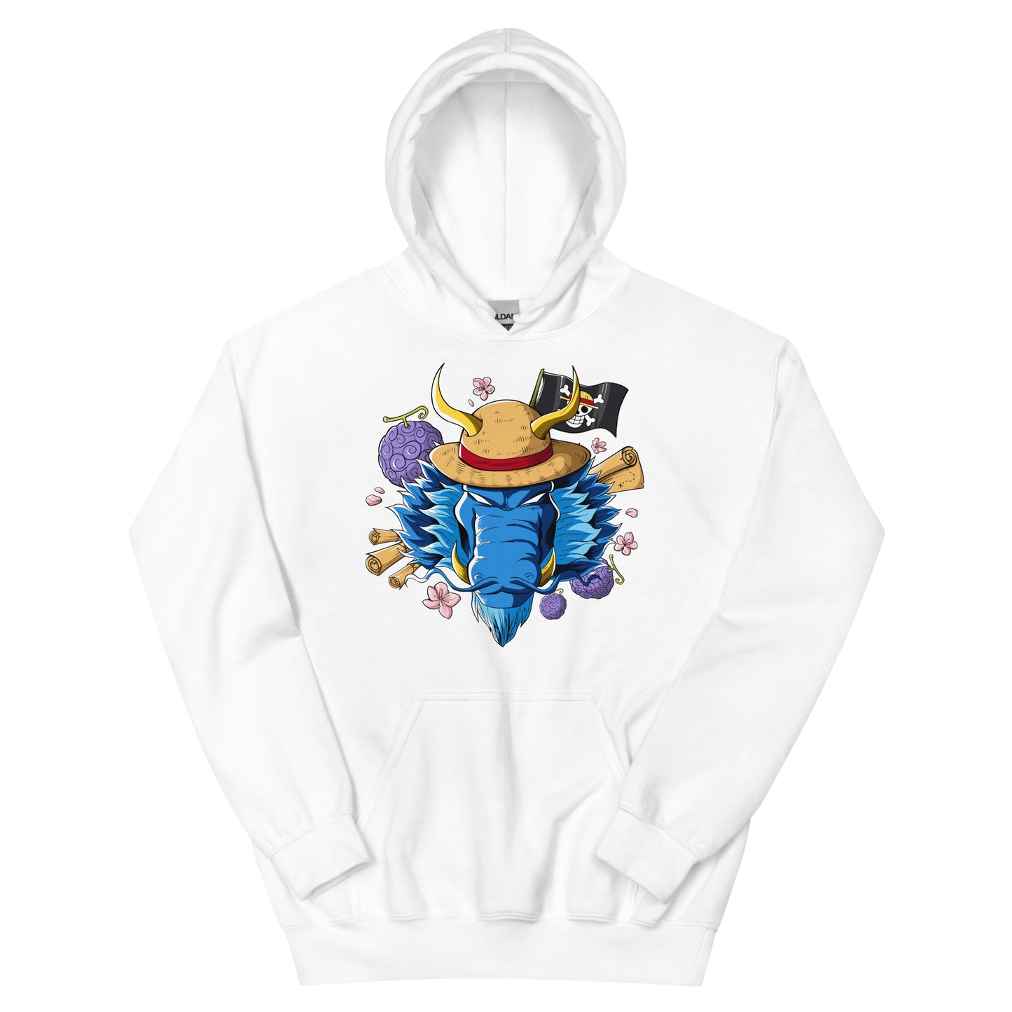 Blue Luffy Dragon Hoodie